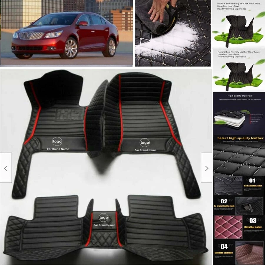 For Buick LaCrosse Car Floor Mats Luxury Waterproof Pads Liner Auto Rug Foto 2 de 4