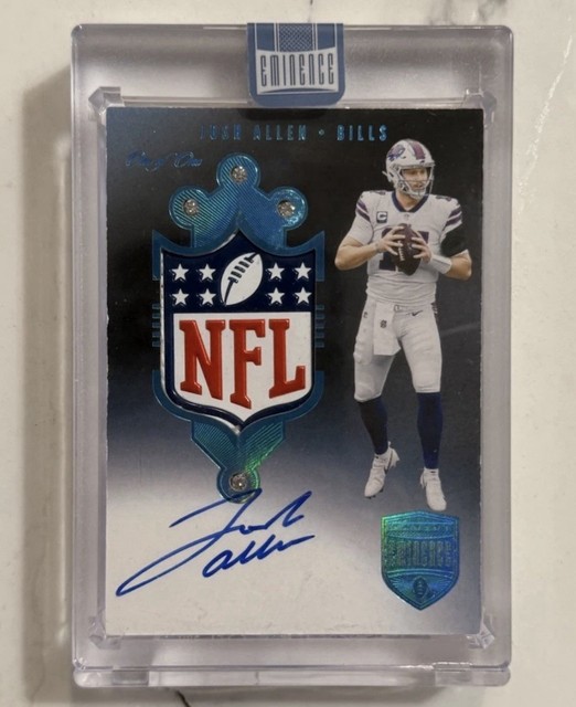 2021 Panini Eminence JOSH ALLEN NFL Shield Diamond Signatures Patch Auto 1/1