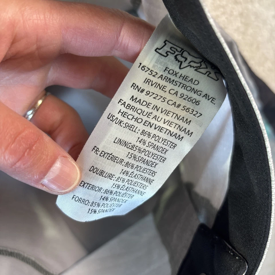 Pantalones Cortos Fox Racing Mujer Grandes Gris LYNX Cinturón Rendimiento Elástico Tecnología Híbrido Foto 4 de 4