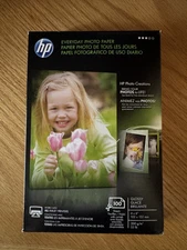 HP Genuine Everyday Photo Paper 100 Sheets 4x6 Glossy Sealed Creations NEW