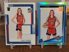2025 Panini Donruss WNBA Lucy Olsen Rookie Jersey + Rated Rookie HOLO FOIL #97
