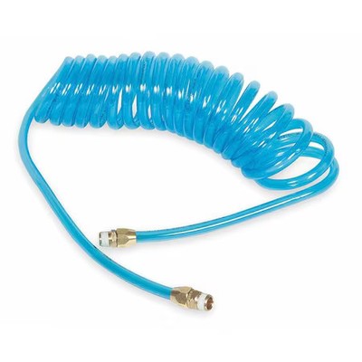 Speedaire 1Vek5 1/4'' Id X 30 Ft Polyurethane Coiled Air Hose 125 Psi Bl