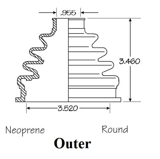 Kit de arranque eje CV delantero interior y exterior para botas EMPI Volkswagen Passat 1998-2005 Foto 3 de 4