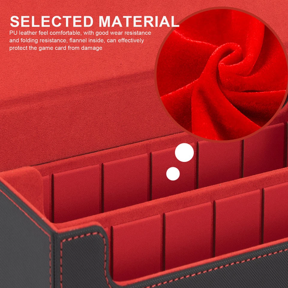 2-Row Separation Box Trading Cards Case for 910+ Cards With Movable Dividers - Image 4 of 4