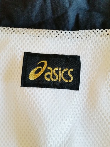 Chaleco Asics Talla S Blanco Bandera de Australia Bordado Cremallera Trasera Completa Revestimiento de Red - Imagen 4 de 5