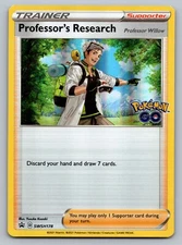 Professor's Research Pokemon GO SWSH178 Holo Black Star Promo NM