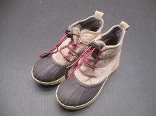 SOREL Caribou Size 3 Girls Suede Natural Rubber Hand Crafted Snow Boots SH-9
