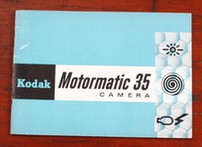 KODAK MOTORMATIC 35F INSTRUCTION BOOK, 1960/cks/206328