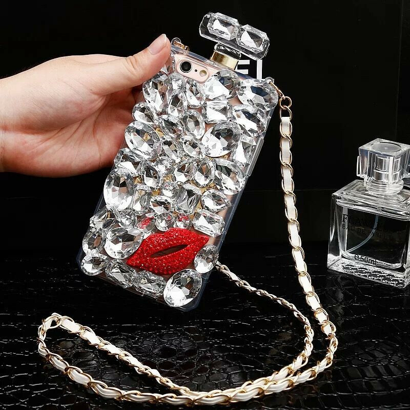 Bling Diamond Butterfly Nappa Custodia Per IPhone 14 X XR XS 11 13 Pro - Foto 7
