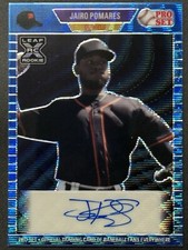 Jairo Pomares 2021 Leaf Pro Set Metal '89 Blue RC AUTO /30
