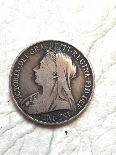 TWO 1899 English CROWN & SHILLING 1899 .925 Silver. 27.9 G 38.4 MM 2 Coin Lot - Picture 15 of 21