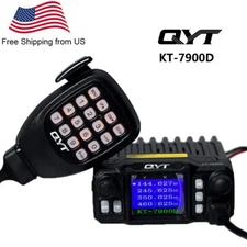 QYT KT-7900D 25W Quad Band 144/220/350/440MHz Walkie Talkie KT7900D Car FM Radio