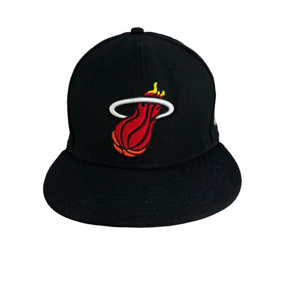 New Era 59Fifty Miami Heat Hardwood Classics Black Logo Fitted