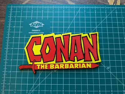 Conan the Barbarian series 2 logo sign display wall shelf Marvel 3D printed