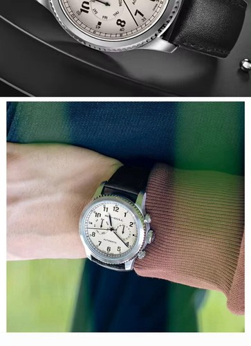 Elegante Seagull Automatikuhr 819.93.6080 mit Lederarmband - Picture 4 of 6