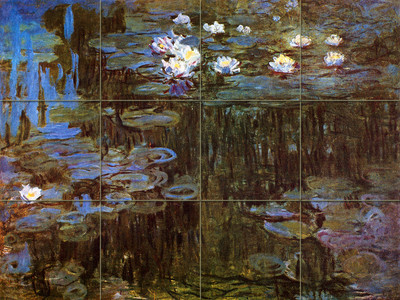 Art Mural Ceramic Monet Lilli Backsplash Bath Tile #120