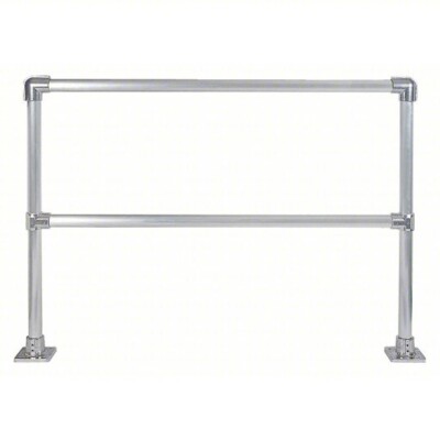 HOLLAENDER 50230 HANDRAIL SECTION, 72'' L, 42'' H, ALUMINUM, 39K860, NEW!!