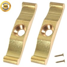 2 x MINI TURN BUTTONS Solid Brass 38mm Small Door Lock Latch Thumb Cabinet Twist