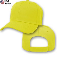 Plain Baseball Cap Solid Color Hat Blank Curved Bill Visor Men Women Golf