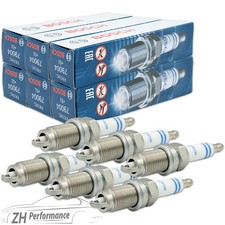 6x BOSCH FR7HC+ Zündkerze 0 242 236 565 entstört VW Polo Skoda Fabia Seat Ibiza
