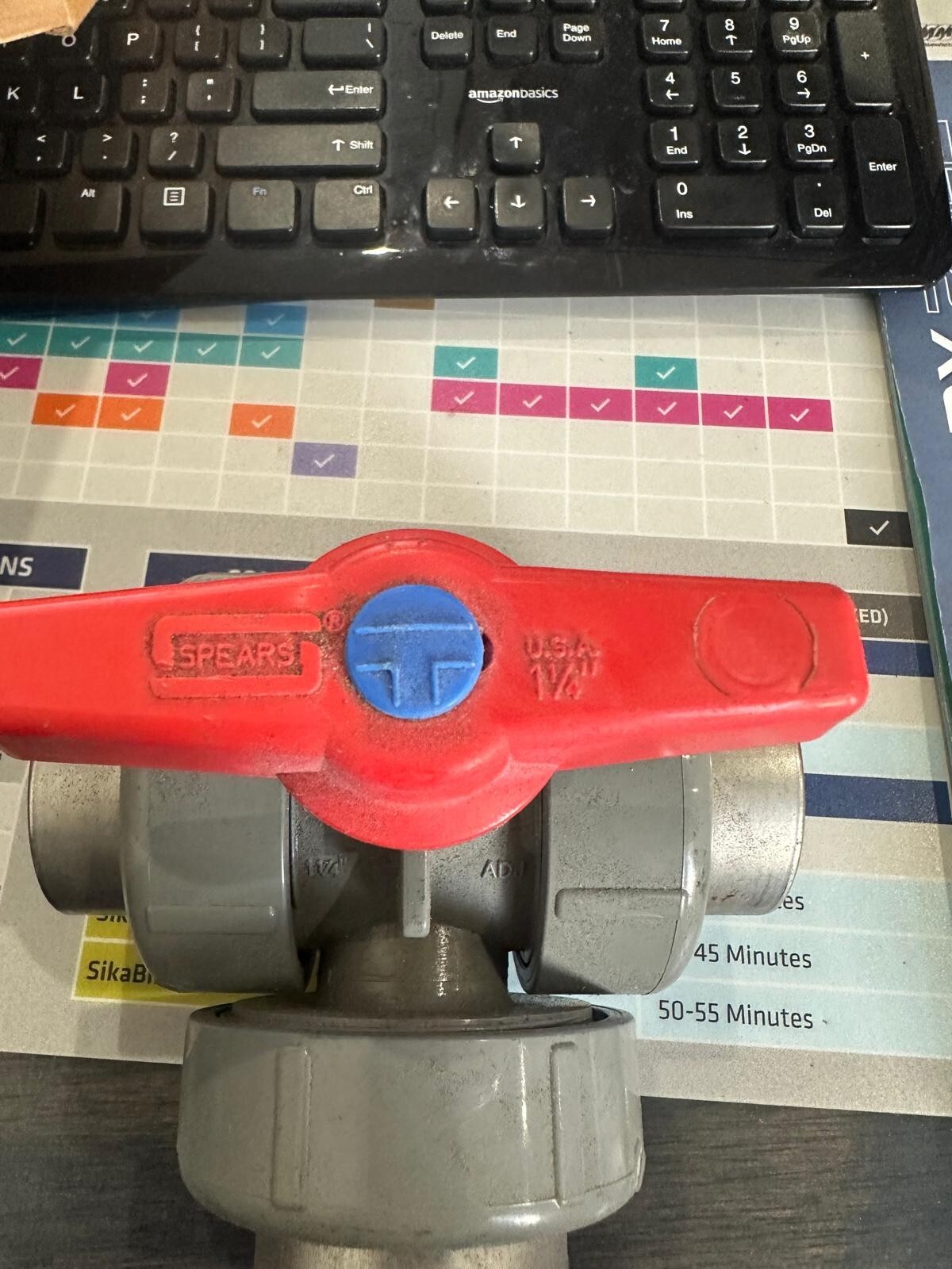 5021T1-012CSR Three Way Valve 1 1/4" CPVC