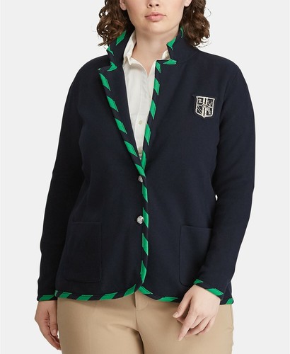 Ralph Lauren Stripe Trim knit jacket 