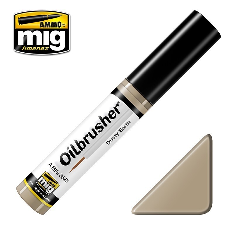 Ammo By Mig Jimenez Dusty Earth Oilbrusher With Fine Brush Applicator A.MIG-3523