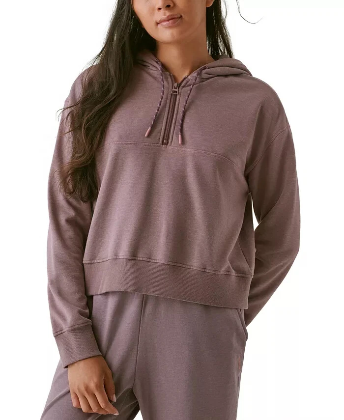 Sudadera con capucha Bass Outdoor para mujer talla XL pedernal hibernate media cremallera Foto 2 de 3