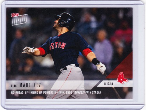 2018 Topps Now 196 J.D. Martinez