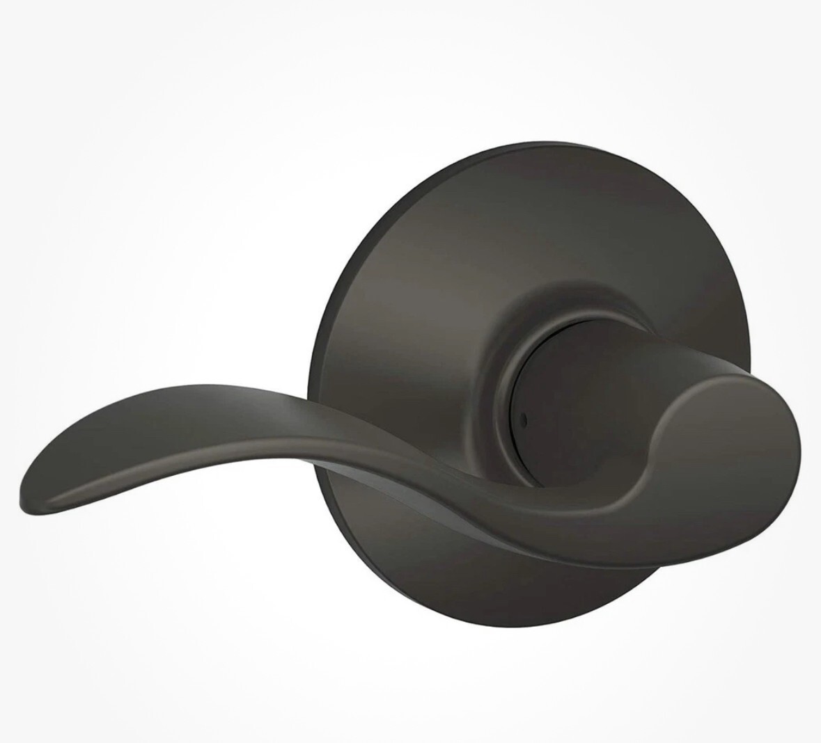 Schlage F10 ACC 613 Accent Door Lever, Hall & Closet Passage Lock, Aged Bronze