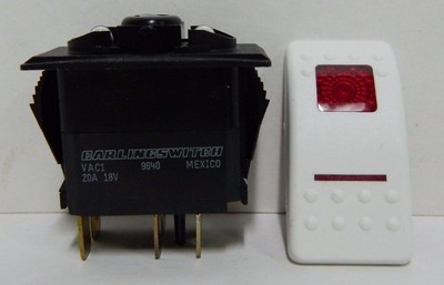 CARLING CONTURA ROCKER SWITCH MOMEMTARY ON//OFF//ON 13001 3 POSITION 20AMP