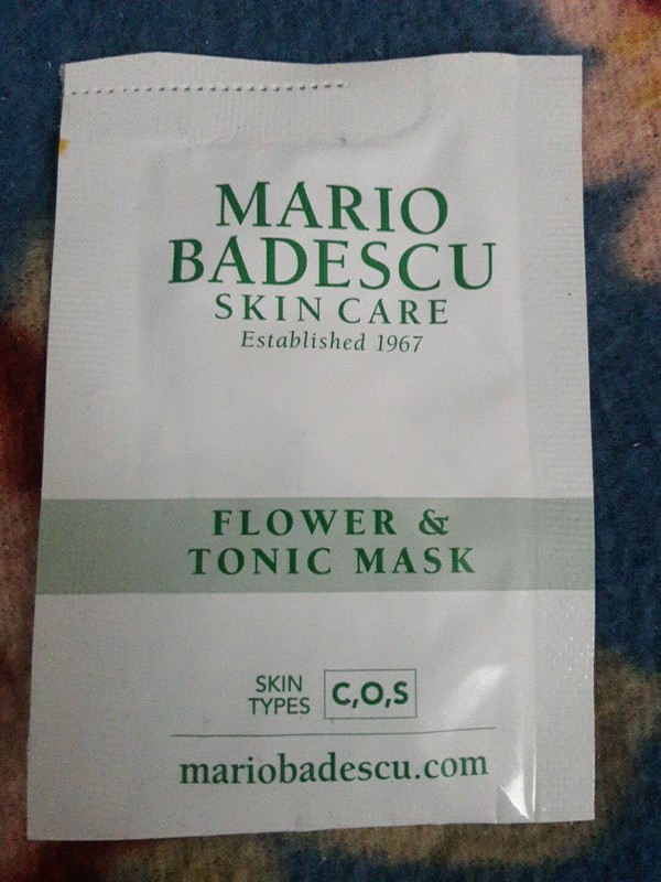 Mario Badescu Flower And Tonic Mask, SAMPLE 0.35oz/10g