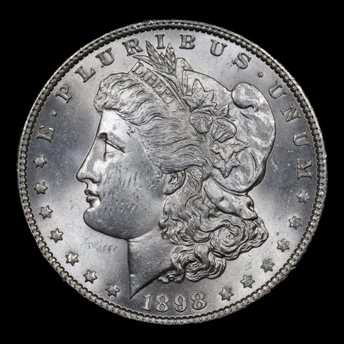 1898-p Morgan Dollar $1 * MS ++++ Unc * Beautiful Reflective Luster & Cartwheels