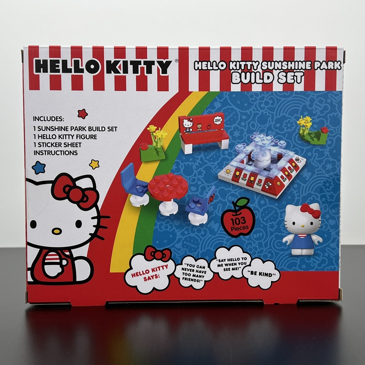 Sanrio Hello Kitty Sunshine Park Build Set 103 Pieces - NEW SEALED