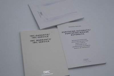 IWC Portofino Automatic Midsize Booklets 3565/4581, 2014