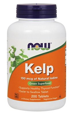NOW FOODS, KELP 150mcg Gesunde Schilddrüsenfunktion 200 Tabletten SUPER PREIS