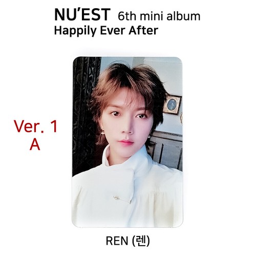 NU'EST 6th mini album Happily Ever After Official Photocard REN - Picture 2 of 26