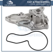 Engine Water Pump With Gasket Silver Compatible For 2007-12 Acura RDX 2.3L K23A1