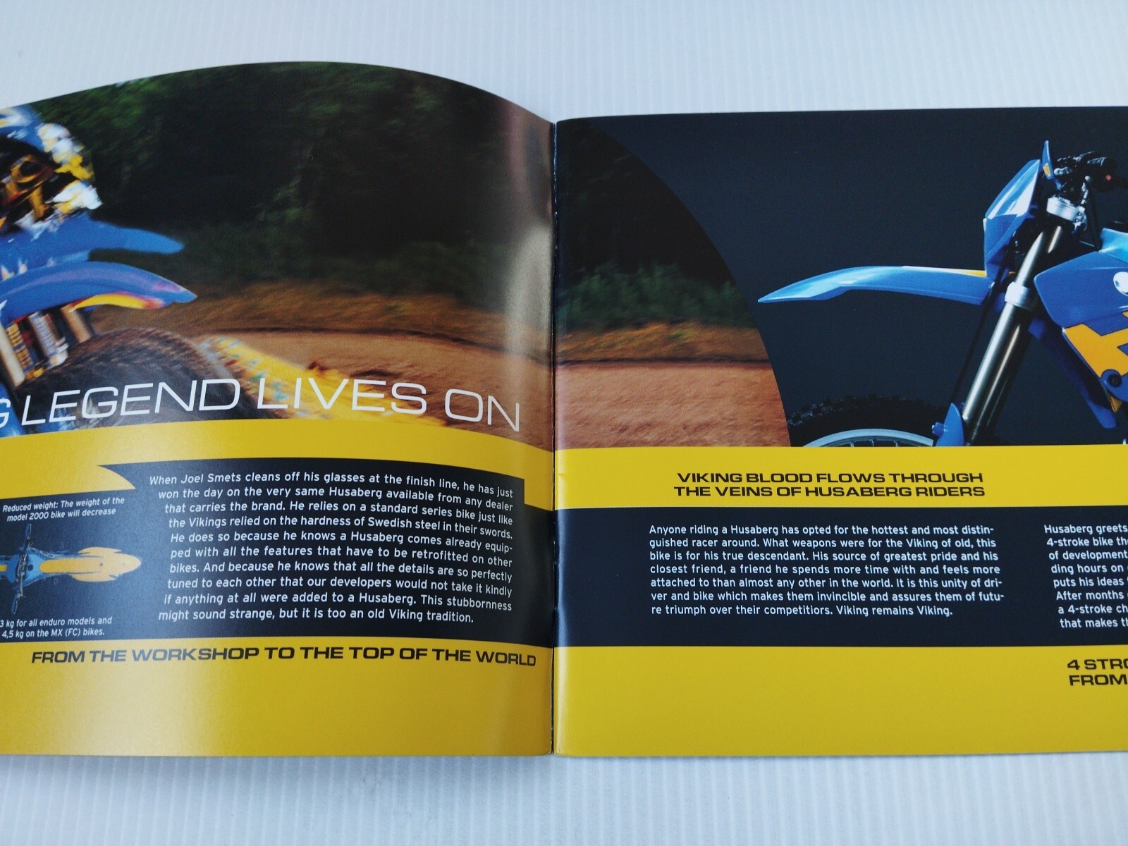 Catalogue Husaberg Range 2000 moto brochure technique UK - 2