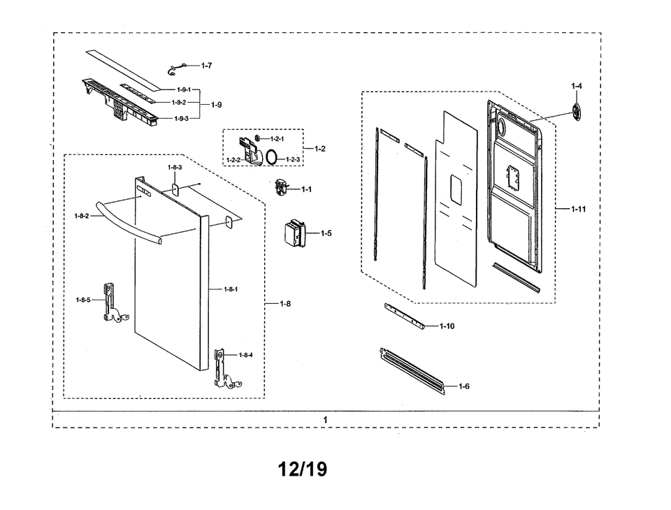 Samsung Dishwasher Door Vent Cover DD8102200A (S2320) OPEN BOX eBay