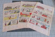 Lot of 3 Crock Rechin & Wilder Clipped Strips from Sunday comics 1982