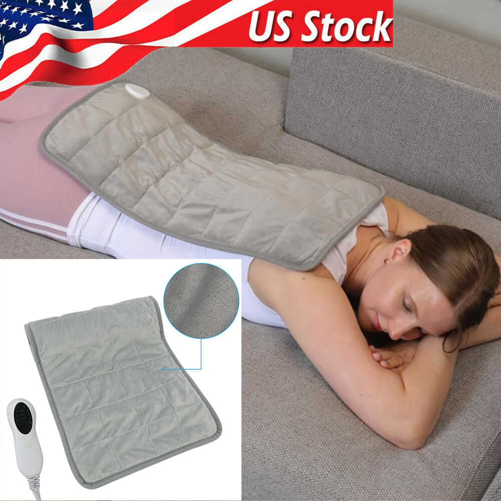 10 Heat Settings Back Pain Leg Cramps Relief Warmer 24" Usa