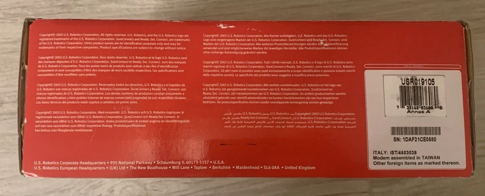 BRAND NEW U.S.Robotics SureConnect ADSL Modem & 4-Port Router - Image 4 of 4