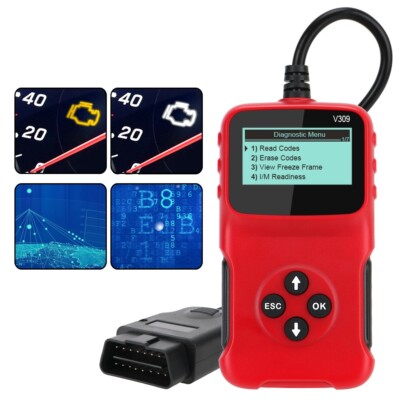 OBD2 Scanner Car Code Reader Diagnostic Tools Battery Tester ELM327 Check Engine