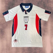 England 1998 National Team Youth Jersey - David Beckham Edition - Special Releas