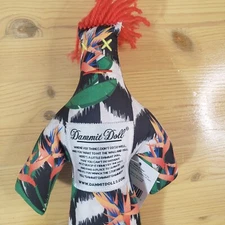 Bird Of Paradise Flower Dammit Doll Stress Relief Yarn Head Plush  