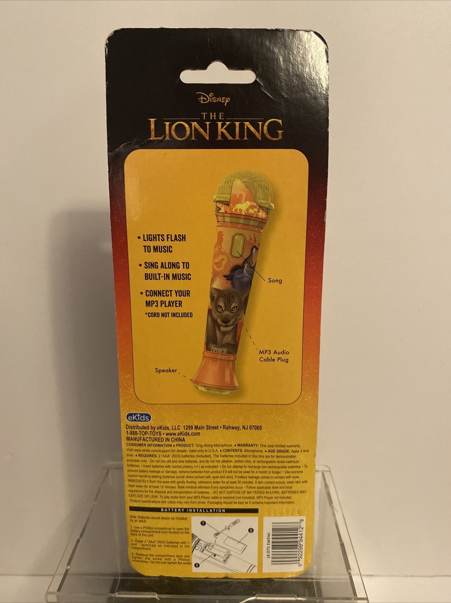 Disney The Lion King Sing-Along Microphone 1994 In Original