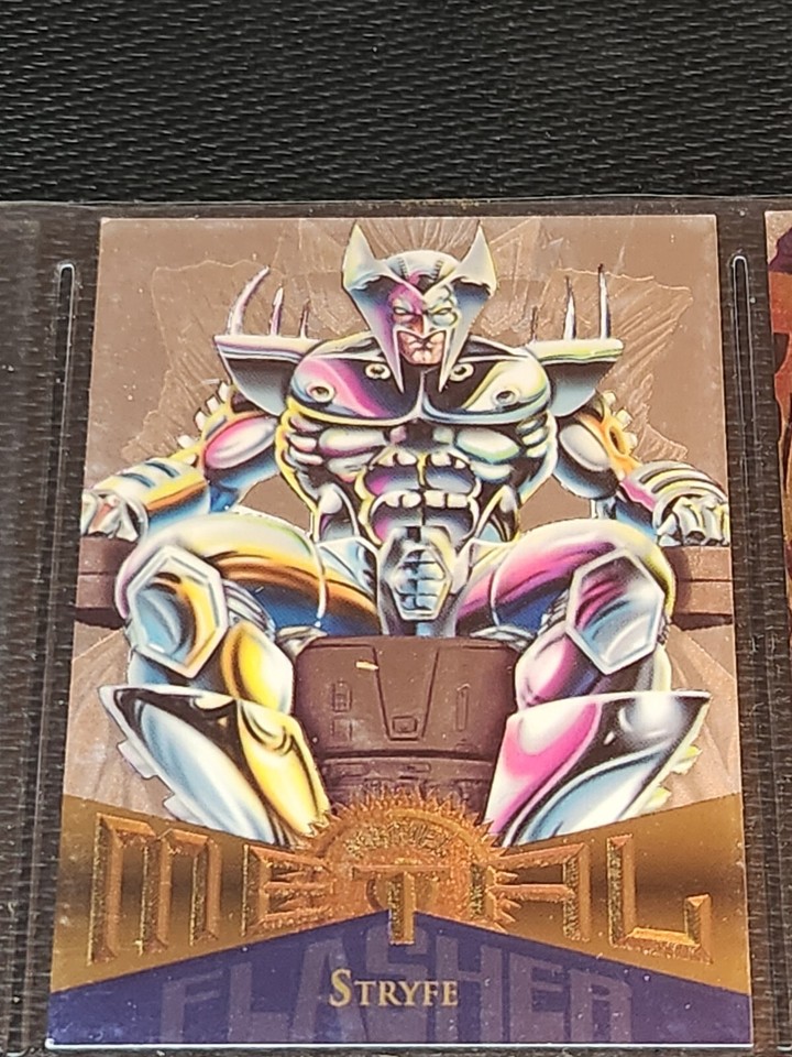 Marvel Metal Trading Cards 1995 Marvel Metal Silver Flashers