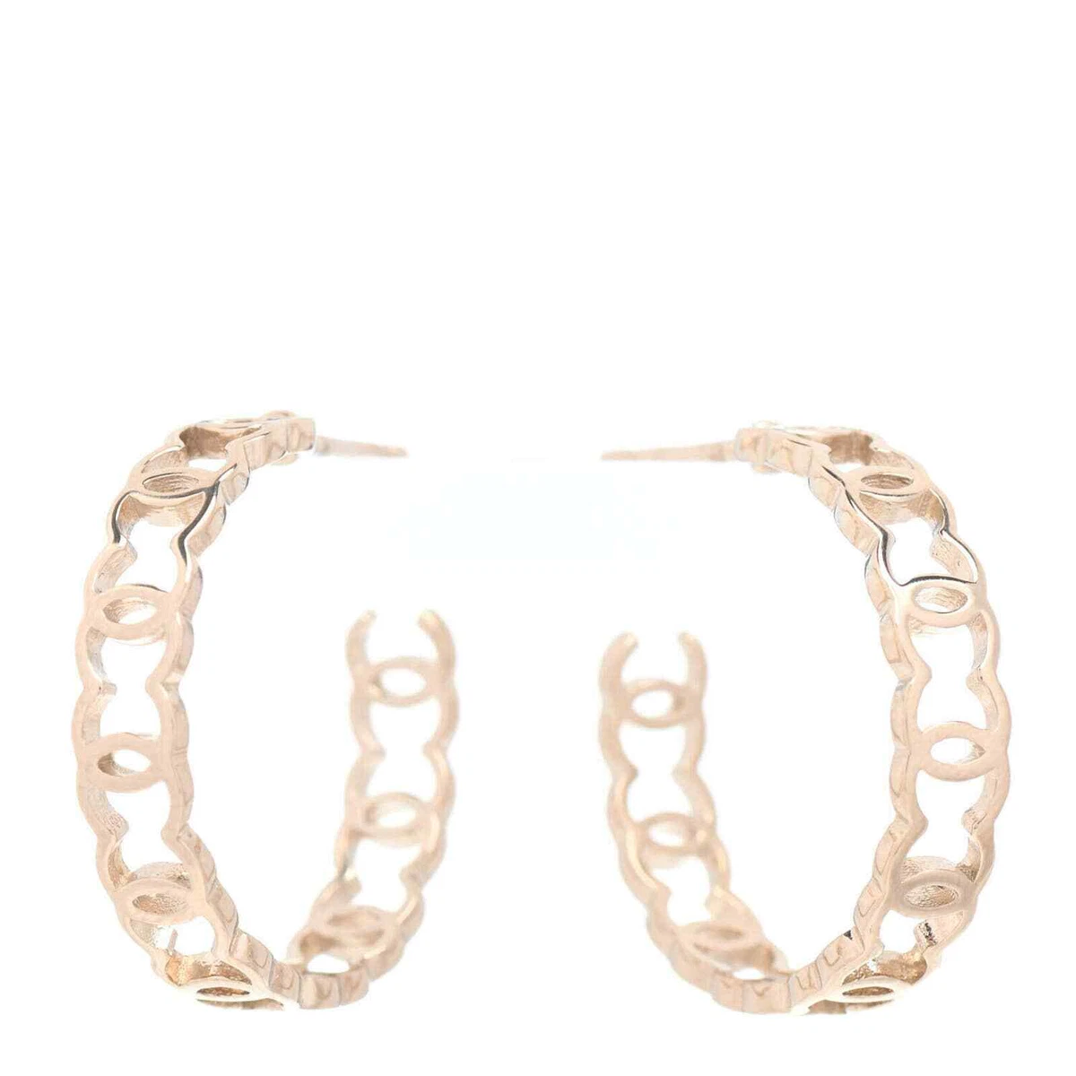 Chanel 14k 2024 gold earrings