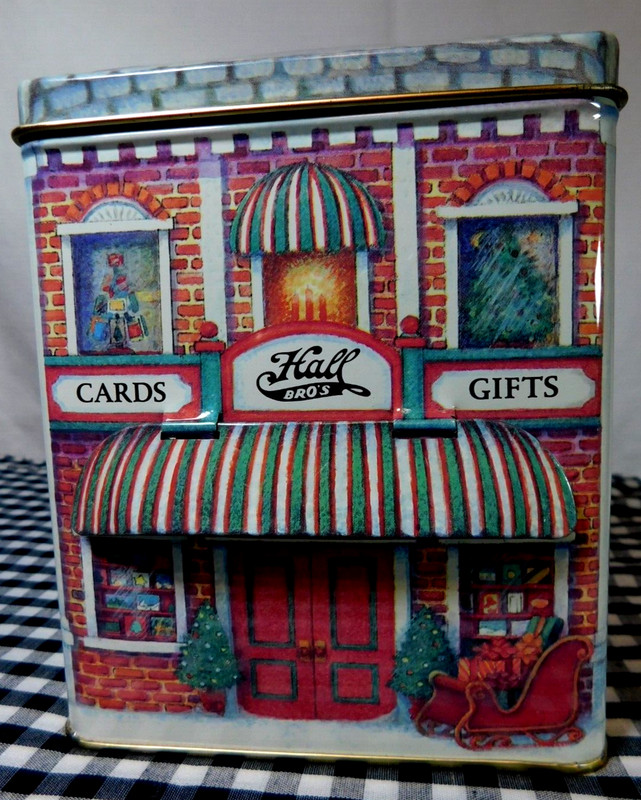 Vintage Hallmark Tin & Notecards Collectible Series Nostalgic Houses & Shops